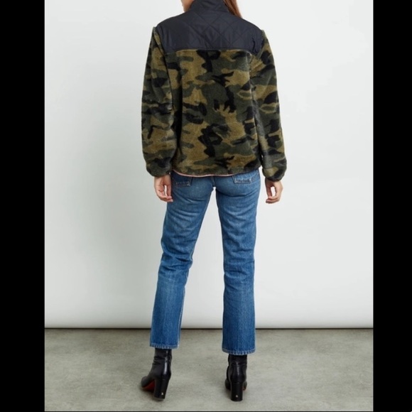 Rails Wesley Green Black Camo Zip Up Jacket Size L - Picture 5 of 12